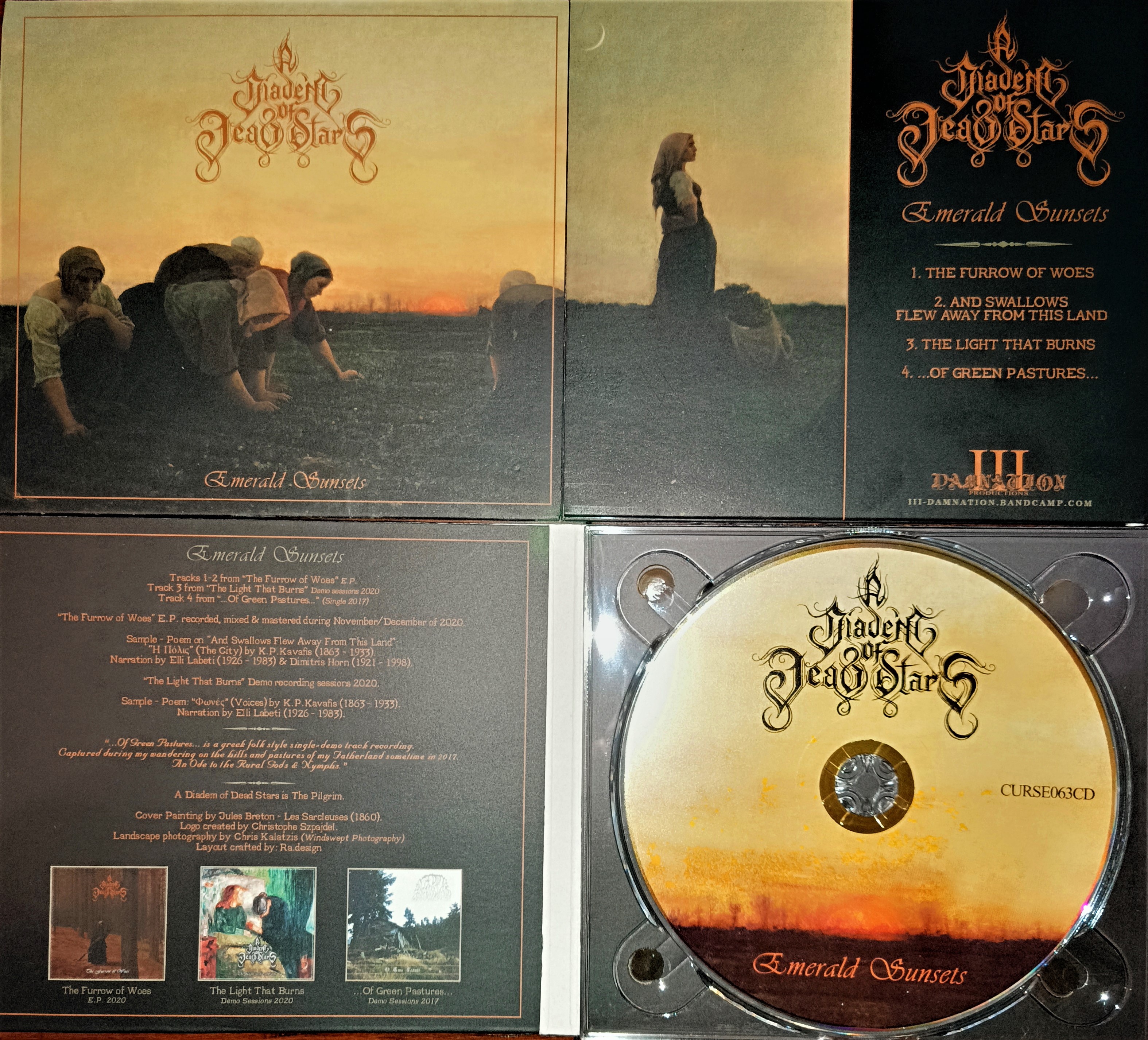 A Diadem Of Dead Stars (GR) - Emerald Sunsets DIGI CD